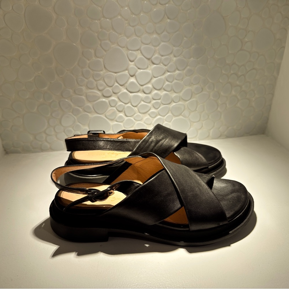 Robert Clergerie Black Leather Sandals